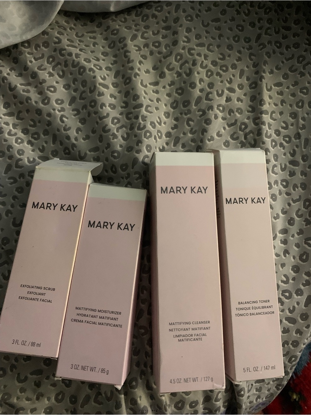 Mary Kay,skin care set of 4,used once.